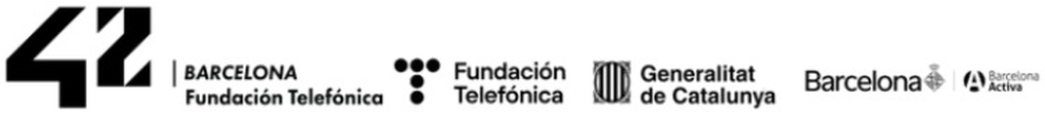 42 Barcelona · Fundación Telefónica · Generalitat de Catalunya